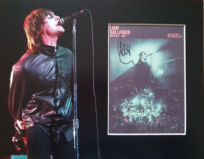 LIAM GALLAGHER signiertes 14x11 Foto Display OASIS COA