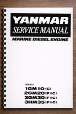YANMAR 1GM10 2GM20 3GM30 3HM35 MARINE DIESEL ENGINE SERVICE MANUAL