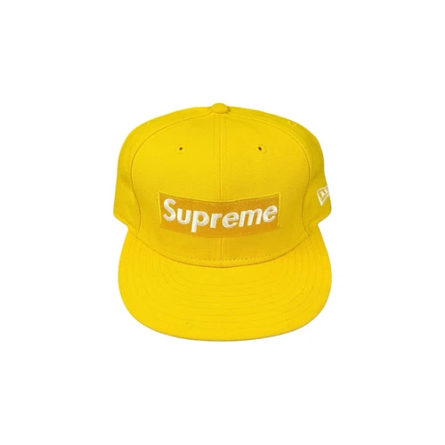 Casquette ajustée vintage 2007 Supreme Box Logo World Famous New Era 5950 taille 7 1/2