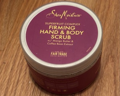 Shea Moisture Firming Hand & Body Scrub, 12oz Superfruit Complex New