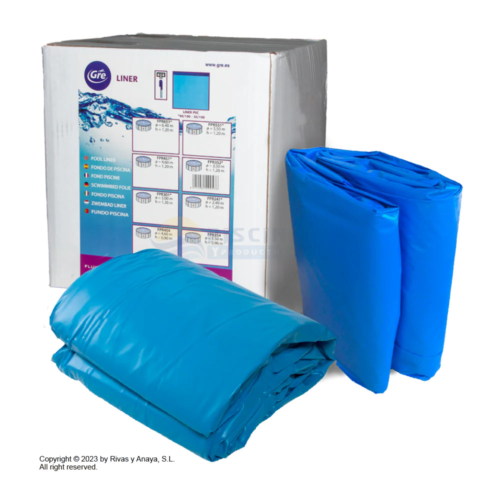 Liner Gre Ø 350x120 cm. para piscina de acero redonda