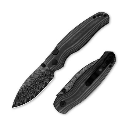 Kizer Phoca BD EDC Folding Pocket Knife Damascus Blade Micarta Handle V3781BDA3