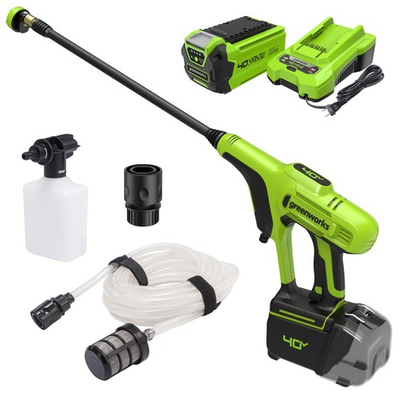#ad Cleaner 40V 600 PSI 0.8 GPM Green Greenworks 5121302 Power Battery Charger $299.99