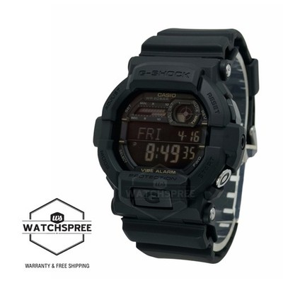 Casio G-Shock Vibration Alert Black Resin Band Watch GD-350-1B | eBay