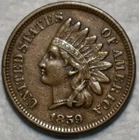 Extra Fine 1859 Indian Head Cent, Mid-Grade, 1st Year Issue.