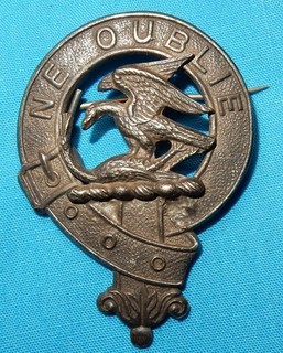 FINE VINTAGE SCOTTISH KILT PIN CLAN GRAHAM BADGE BROOCH NE OUBLIE