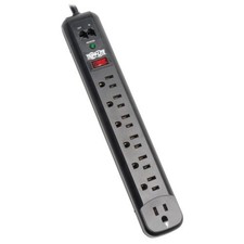 Tripp Lite 6FT 7 Outlet Surge Protector - Black