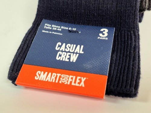 Dockers Smart 360 Flex Casual Crew Fit Sizes 6-12 Socks - Picture 7 of 7