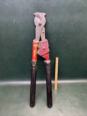 #ad #ad H.K. Porter No. 8690FS Copper Aluminum Ratchet Type Hard Cable Cutter 27.5quot; $125.00