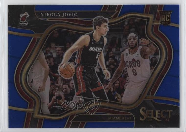 2022-23 Panini Select Courtside Blue Prizm Nikola Jovic #270 Rookie RC