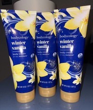 Lot of 3 Bodycology Winter Vanilla Body Cream Limited Edition 8 Oz Each