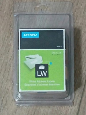 Dymo 30572 Label 3 1/2''×1 1/8'' 2-Roll 260 White Address Labels NEW SEALED BOX