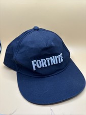 FORTNITE BLACK YOUTH BASEBALL HAT CAP 2022 ADJUSTABLE SILVER EMBROIDERED LETTERS