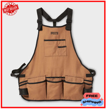 Duluth Trading Company Firehose Bib Work Apron Water Repelant Hammer Loops