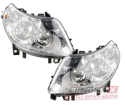 Scheinwerfer Set Halogen passend für Fiat Ducato 250 11-14 ink Leuchtmittel L R