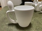 Set of Four - Stir N Sip Thick Sturdy Plastic Mug with Spoon - 14oz — photo 3