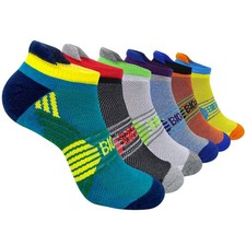 6 Pairs Cushioned Men's Ankle Socks Cotton Athletic Sport Low Cut Breathable