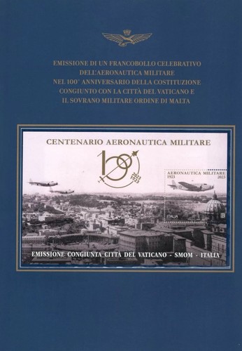 ITALIA 2023 100 ANNI AERONAUTICA MILITARE ITALIANA FOLDER COMPLETO - Foto 6 di 7
