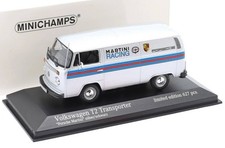 Minichamps 143 Volkswagen T2 Delivery Van Martini Porsche Transporter Model