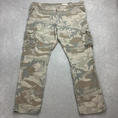 Pantalon Wrangler adulte 42x30 marron cargo charpentier camouflage toile vête... - Photo 1/4