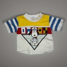 Vintage 70s/80s Snoopy Sailor Tshirt Kids Size 8 Months
