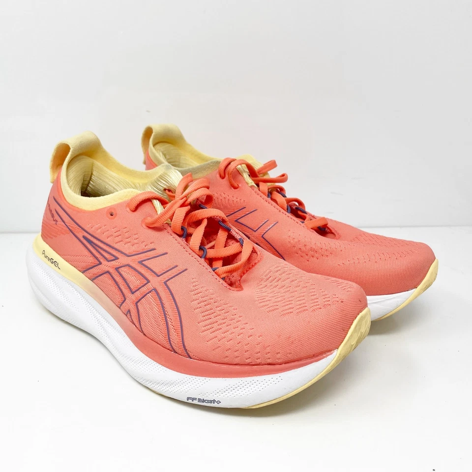 Asics Womens Gel Nimbus 25 1012B356 Orange Running Shoes Sneakers Size 7.5 - Image 2 of 4