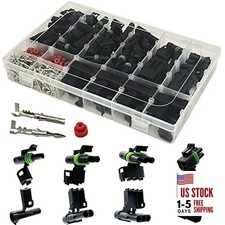 26 Kits Weather Pack Connectors Kit Automotive Electrical 1-4pin/26kit/18-14AWG