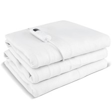 76" x 39" Heated Mattress Pad Twin Size, Machine Washable Electric Bed Warmer