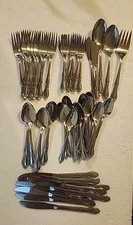  Oneida  Rogers Montclair stainless  flatware 69 Pieces Service For 10 Plus