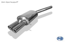 Fox Edelstahl Racing-Anlage VW Jetta 3 Typ 1K Bj.05-10 2x76mm rund schräg