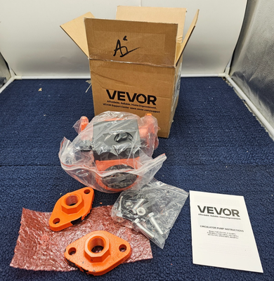 #ad VEVOR F 009 BF5 J Cast Iron Circulator Pump Hot Water Circulation 1 4 HP 17 GPM $75.99