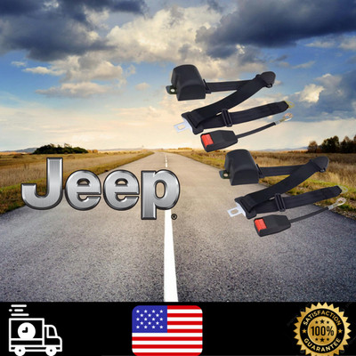 For All Jeep Cherokee Car Seat Belts 2Pcs Front Seats Heavy Duty