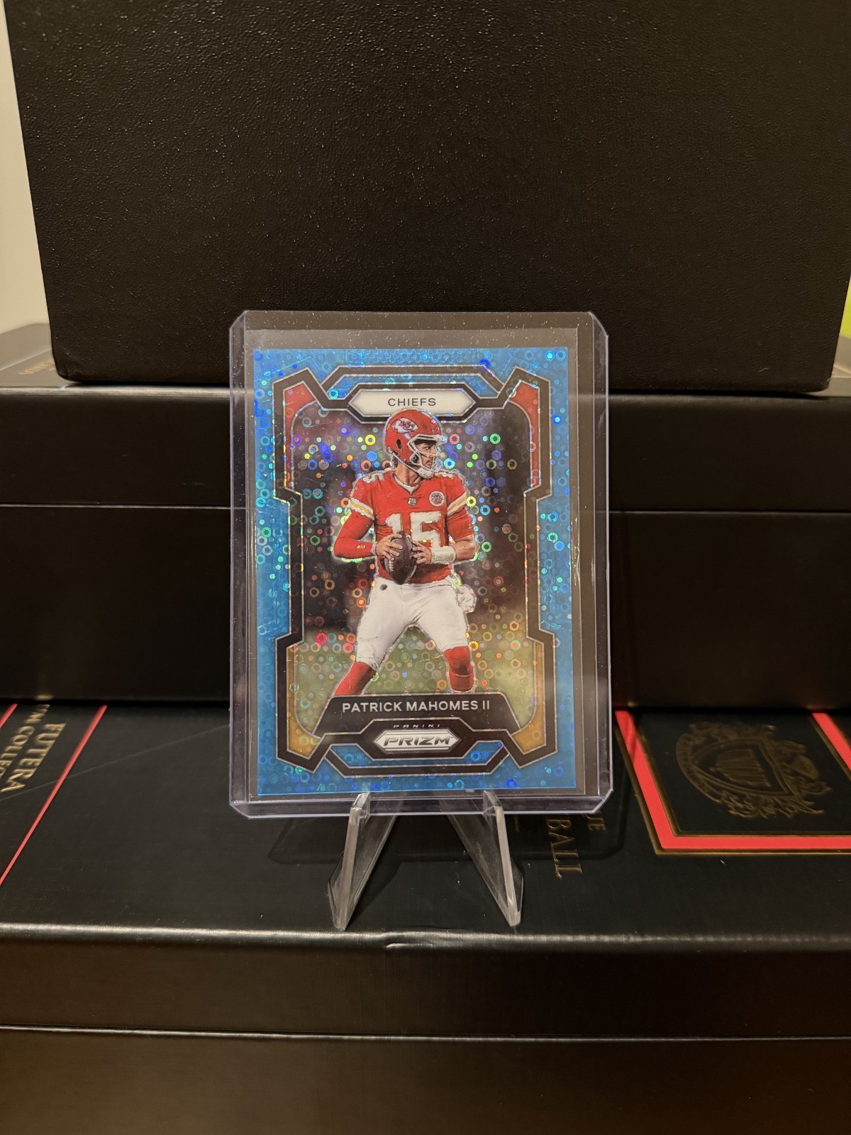 Patrick Mahomes II 2023 Panini Prizm Blue Disco Kansas City Chiefs /95 #149