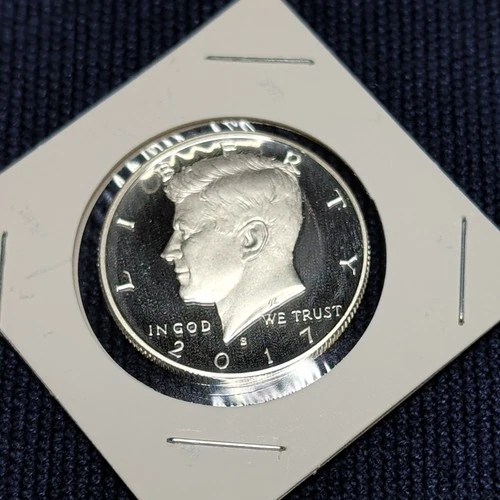 2017 S Silver Proof Kennedy Half Dollar 90% Silver Light Toning #695