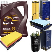 SCT Inspektionspaket 5L Mannol 5W-40 FüR VW Golf IV 1.9 TDI New Beetle Skoda