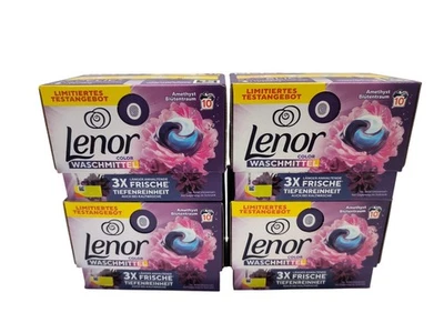 Lessive Lenor en Capsules parfumées améthyste 4 x 10 capsules : 40 capsules - Photo 1/3