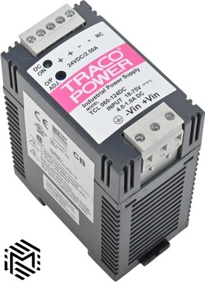 Traco Power TCL-060-124DC Industrial Power Supply   18-75VDC In - 24VDC 2.5A Out