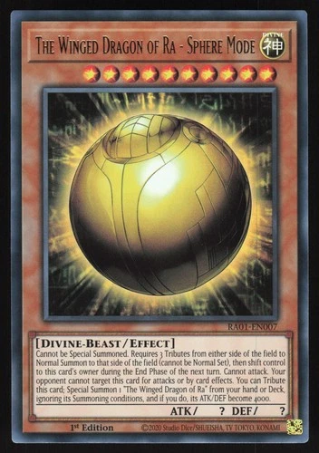 The Winged Dragon of Ra - Sphere Mode - RA01-EN007 - Ultra Rare - Yugioh