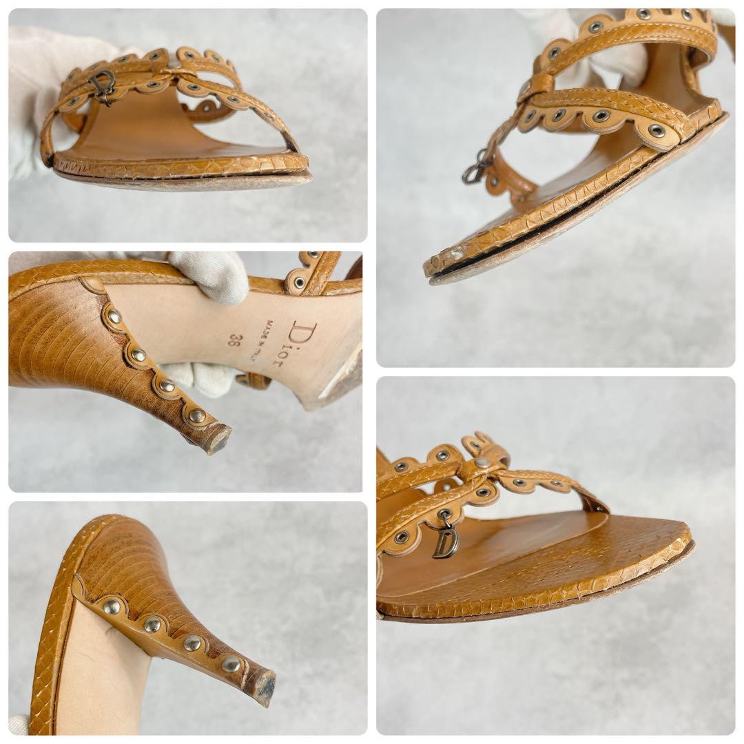 靴 Dior by John Galliano Eyelet Sandal Dior by John Galliano Eyelet Sandal Heels 2000s Vintage