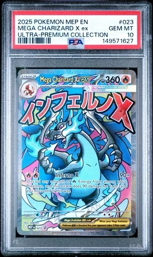 PSA 10 Charizard X Ex 023 Black Star Promo Mega Evolution UPC 2025 English