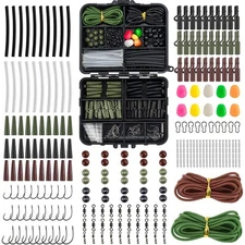 Dr.Fish 314pcs Carp Fishing Accessories in Tackle Box, Carp Fishing Tackle Box