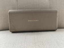 BVLGARI Sunglasses Case Gold Tone Hard Case Only