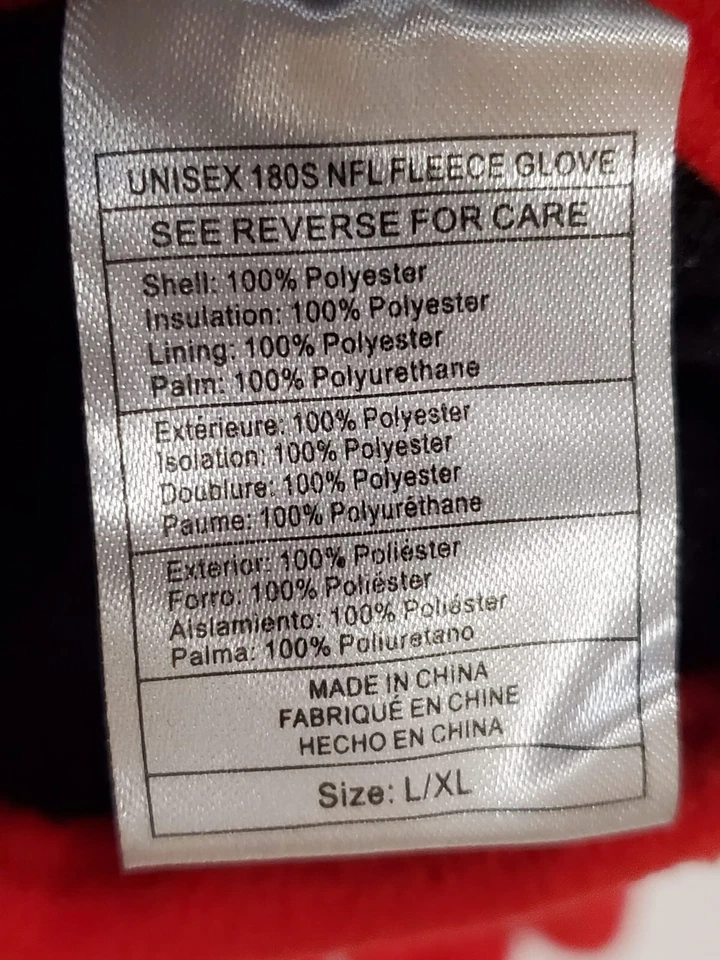 Guantes de Invierno 180s Unisex Tectouch Tampa Bay Buccaneers, Rojo, S/M Foto 3 de 4