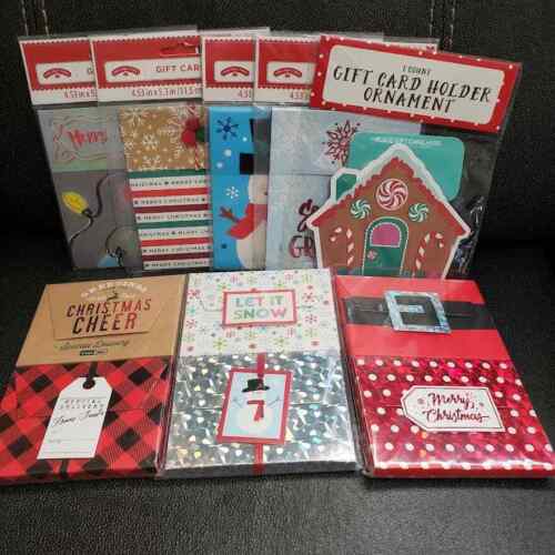 Large Gift Card/Money Holders Bundle Deal for Christmas Presents, Gifts, Lot J