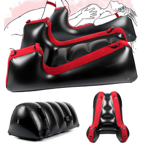 Aufblasbare Sexmöbel Split Bein Sofa Matte mit Riemen Stuhl Bett Sex Kissen USA - Bild 11 von 40