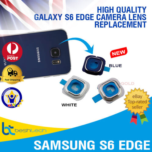Samsung Galaxy S6 EDGE Rear Back Camera Glass Lens Cover Ring Adhesive - Photo 1/10
