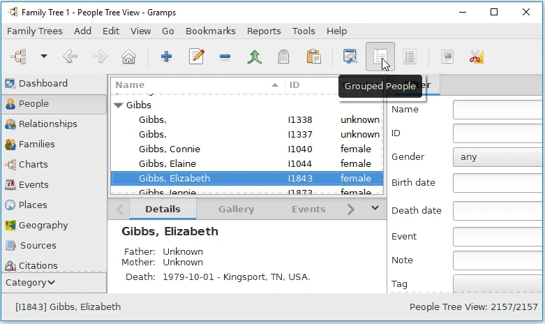 Gramps Family Tree Maker and Genealogy Software Family History Ancestry Research - Image 4 of 4