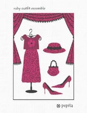 Ruby Outfit Ensemble Needlepoint Kit or Canvas