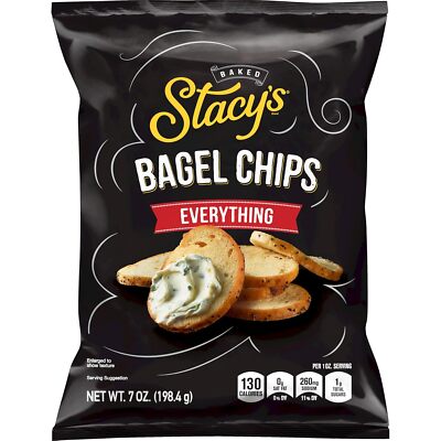 Stacy's Everything Flavored Bagel Chips, Crunchy Snack, 7 oz Bag