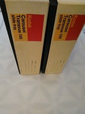 Vintage Lot of 2 KODAK Carousel Transvue 140 Slide Trays in Original Boxes